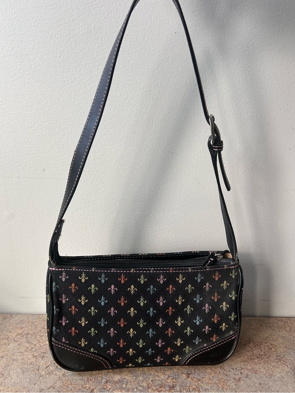 Crazy Horse Liz Claiborne Vintage Y2K Multi-colored Shoulder Purse